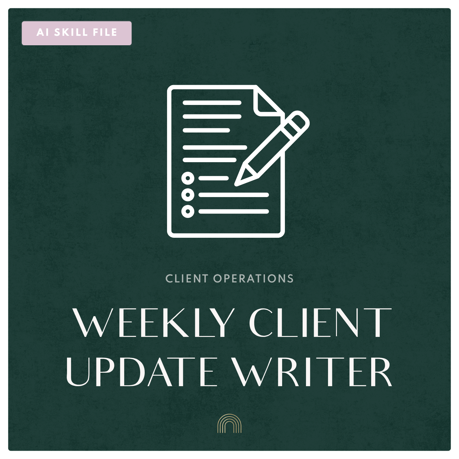 Weekly Client Update Writer