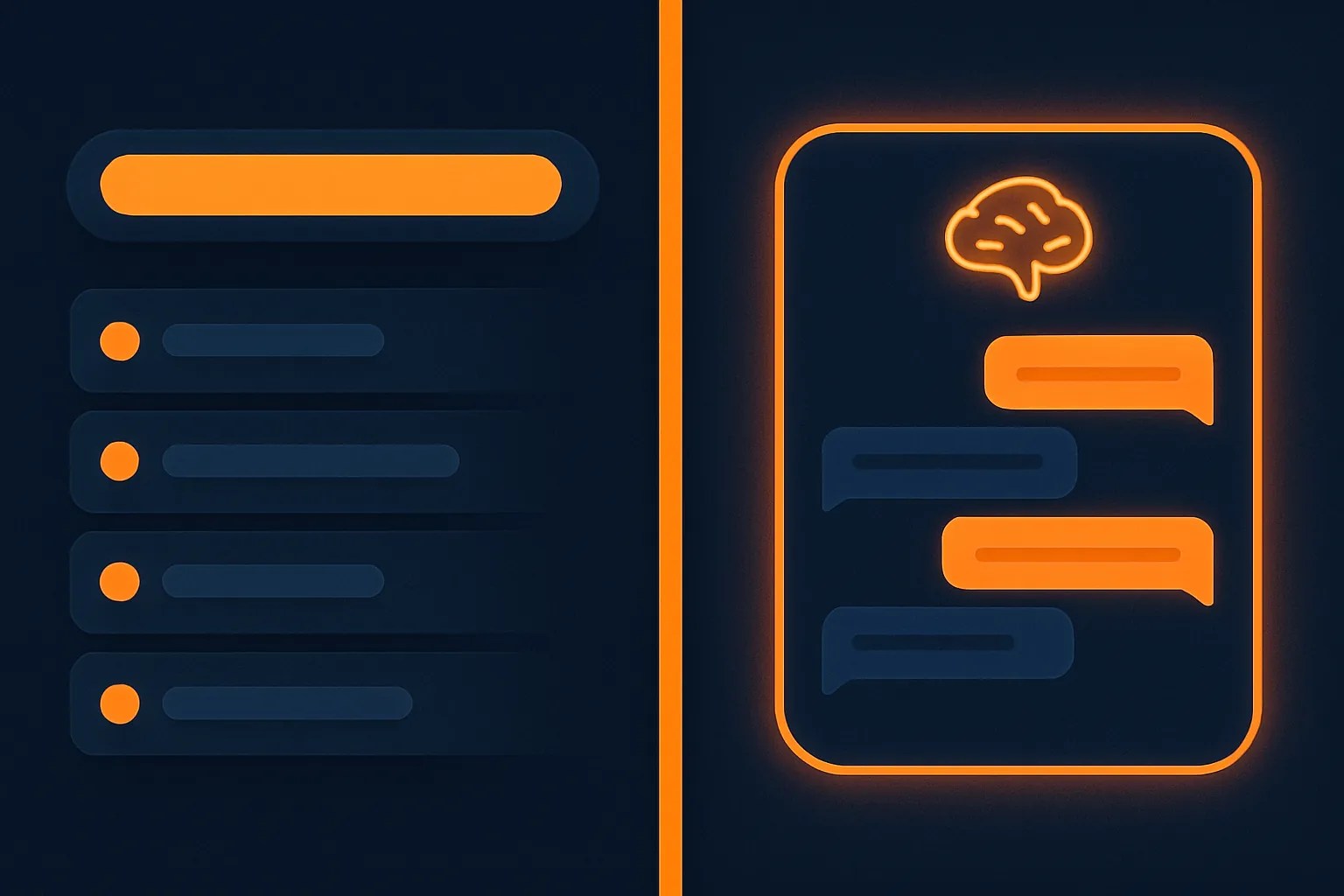 Classic search results beside an AI chat panel