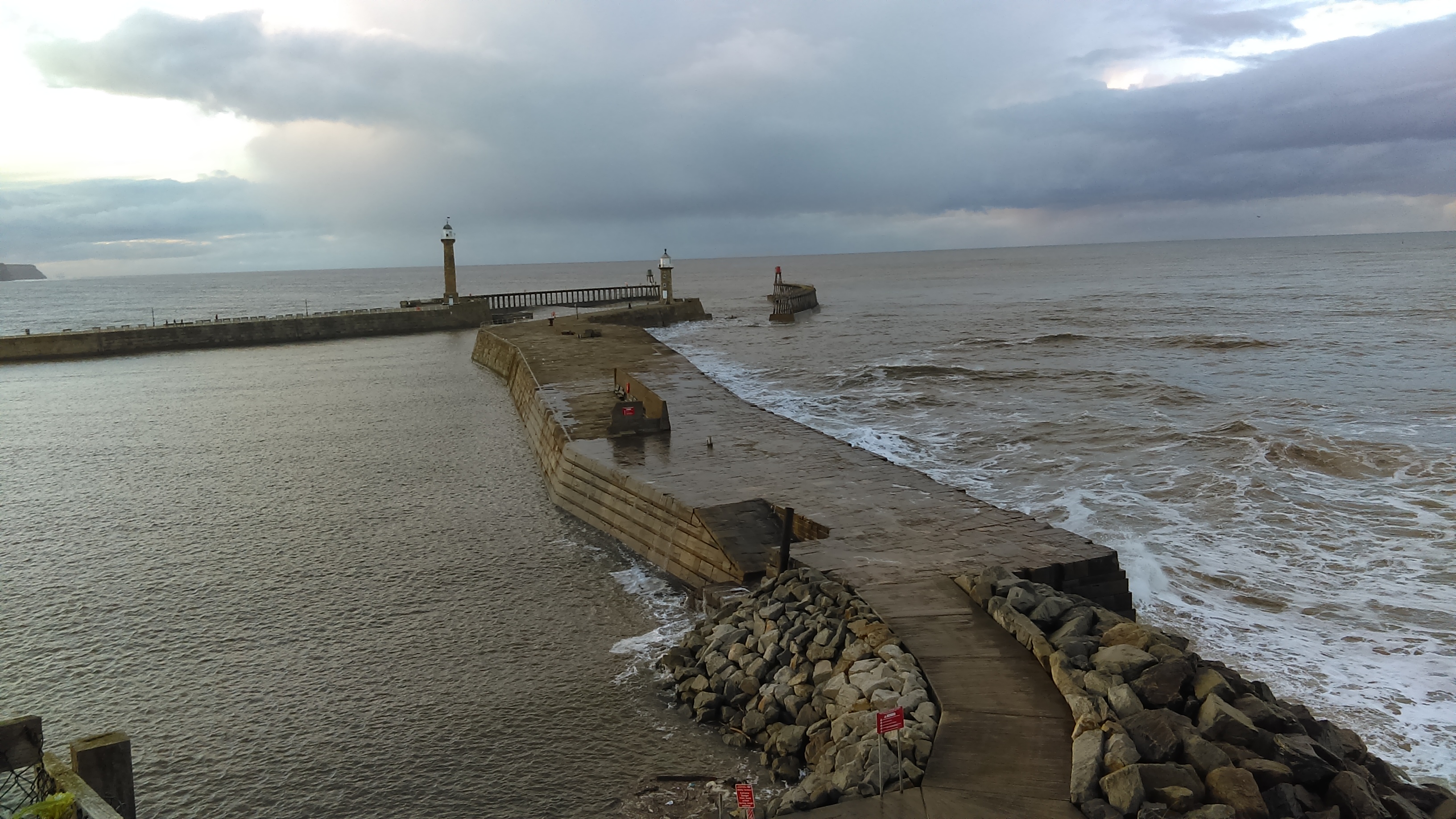 The entance of the harbor