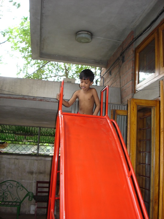 Neehan enoys playing with