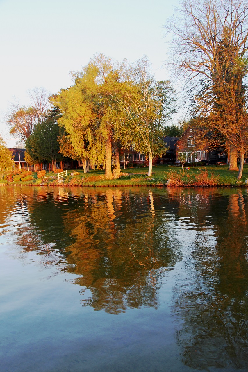 early fall lake view
