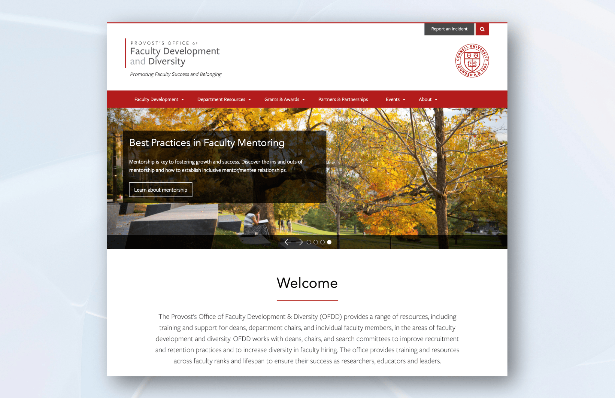 Cornell Office of Faculty Development & Diversity