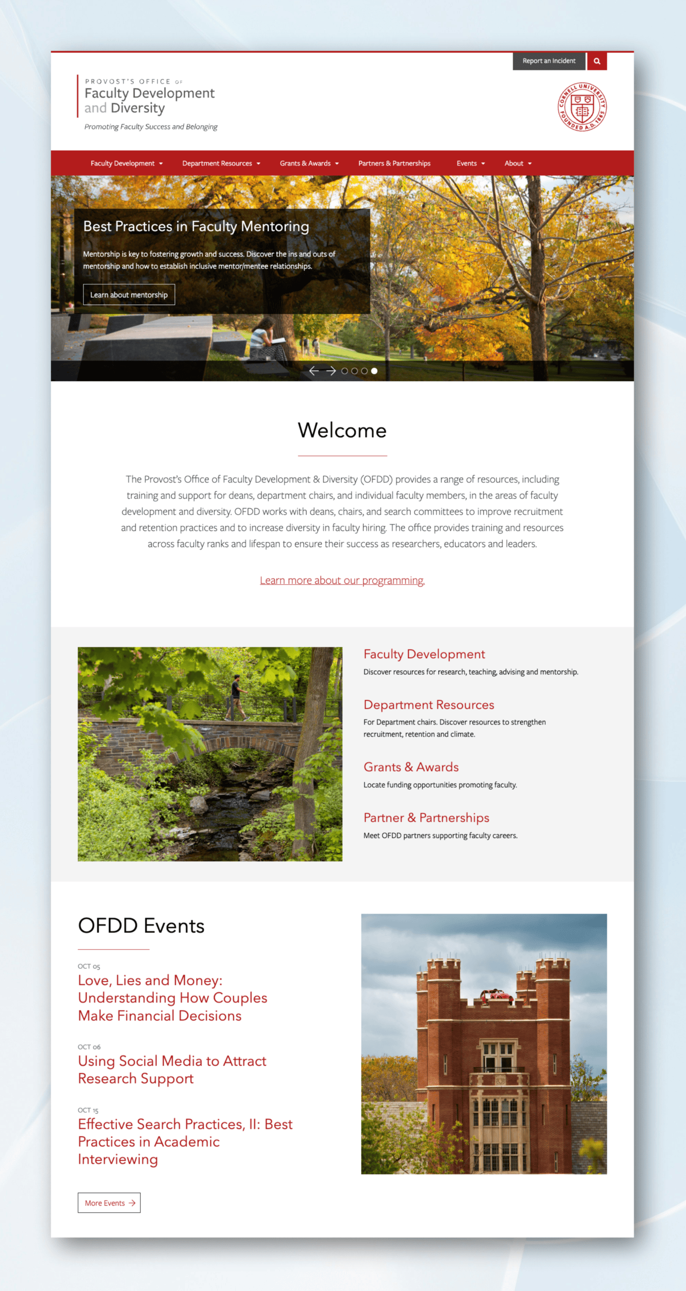 Cornell Office of Faculty Development & Diversity