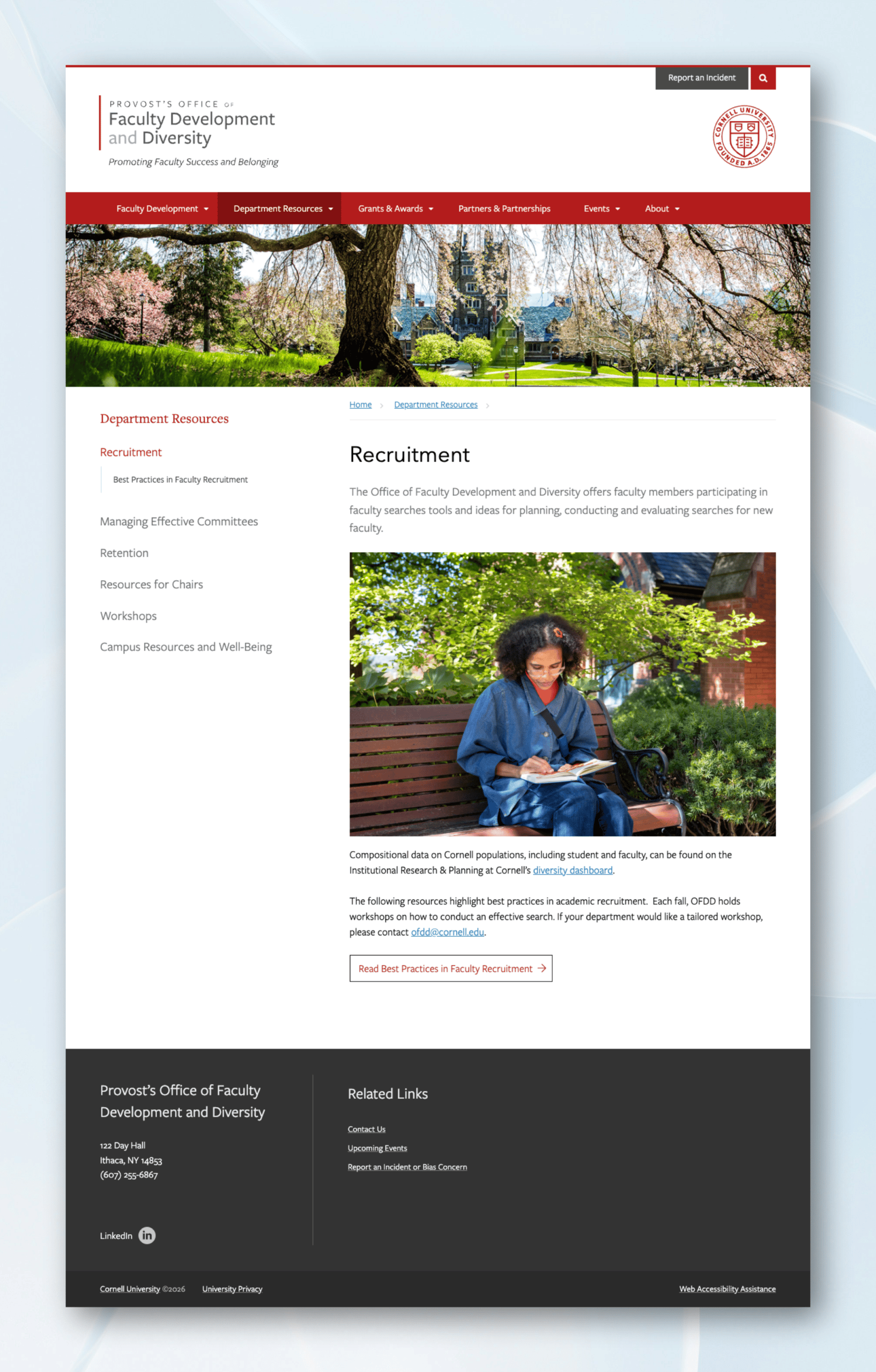 Cornell Office of Faculty Development & Diversity