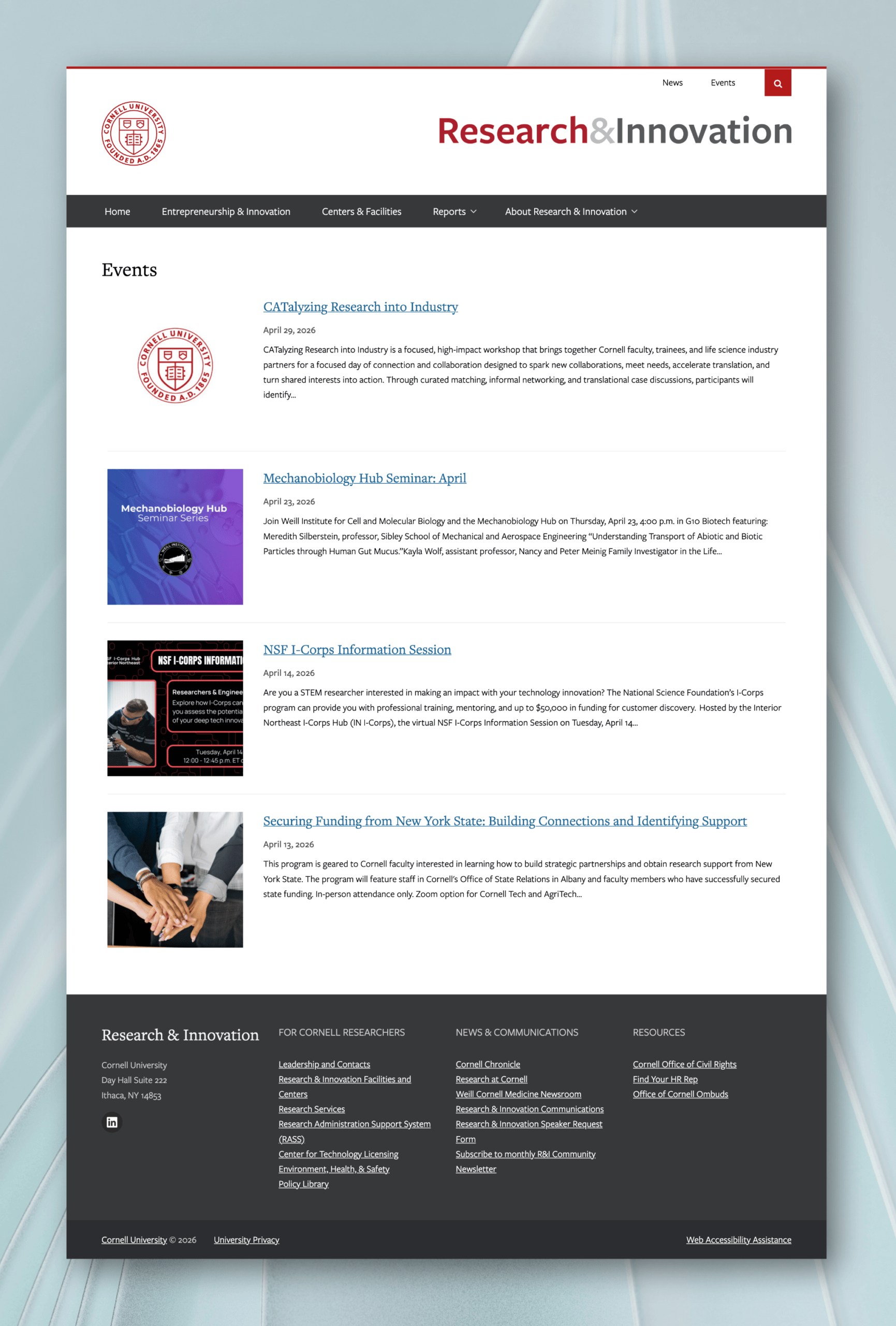 Cornell Research & Innovation