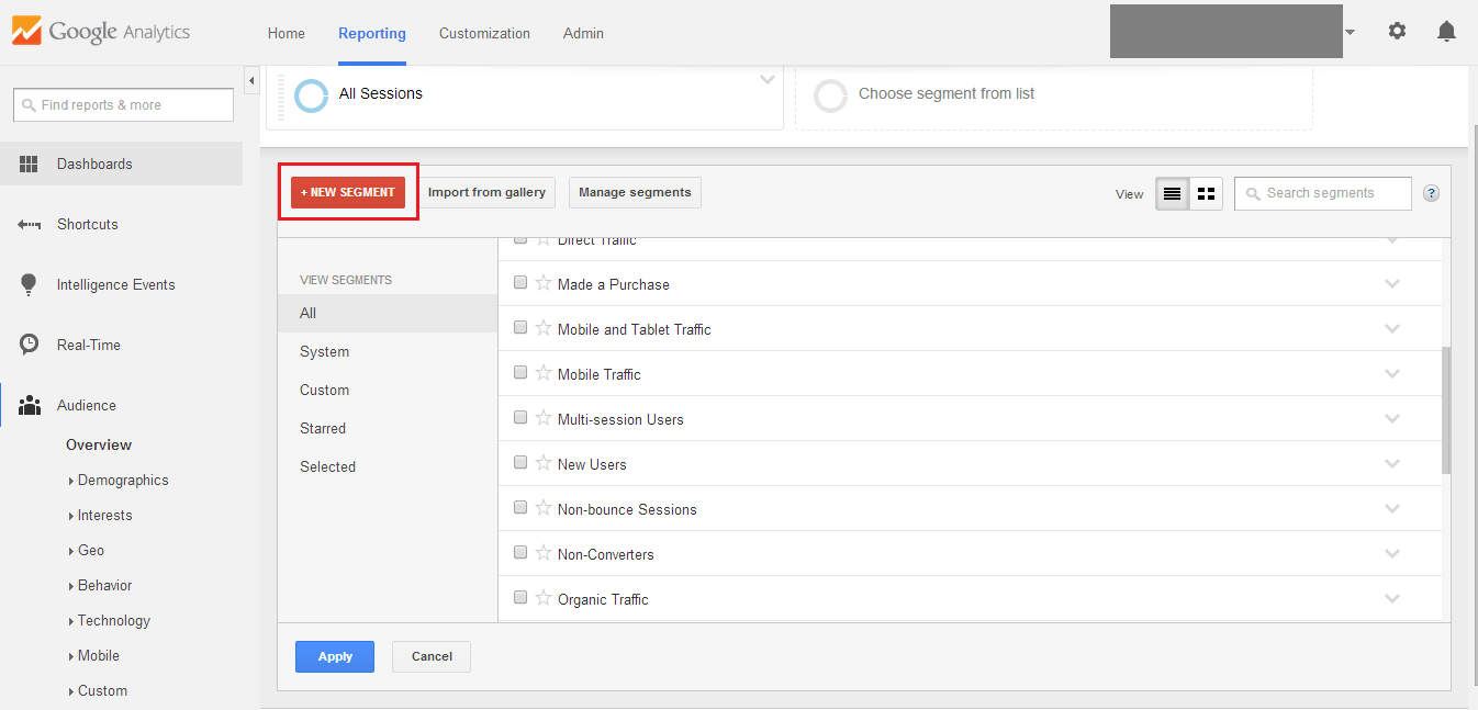 analytics creating new segment 2