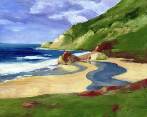 Stream to the Ocean, Oil, 14x18