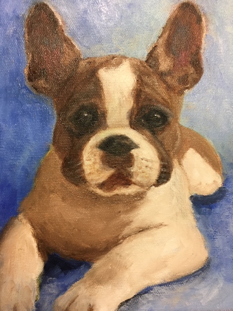 Portrait of Ruby 6" x 8" oil on canvas