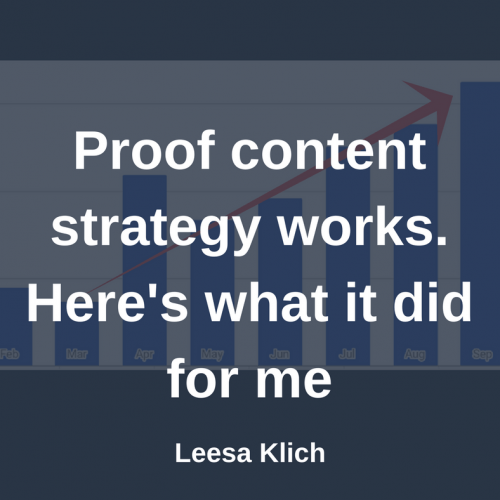 Proof content strategy works. Here’s what it did for me.