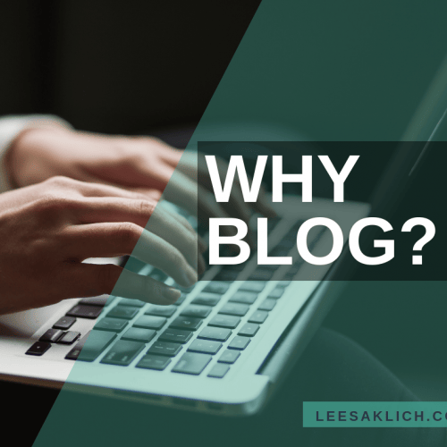 Why blog?