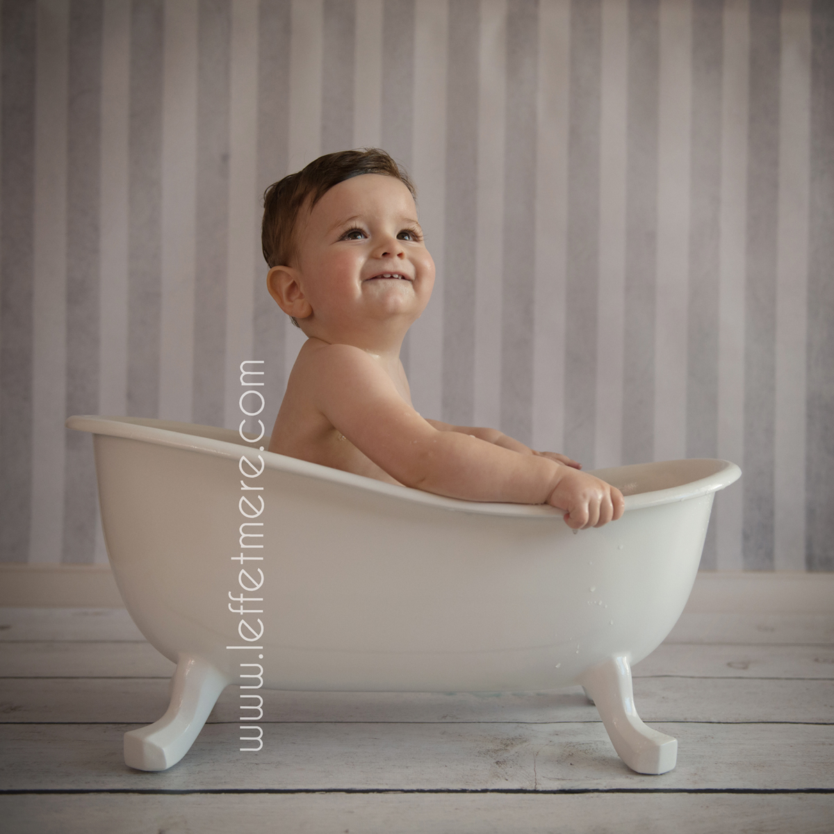 bain bébé portrait