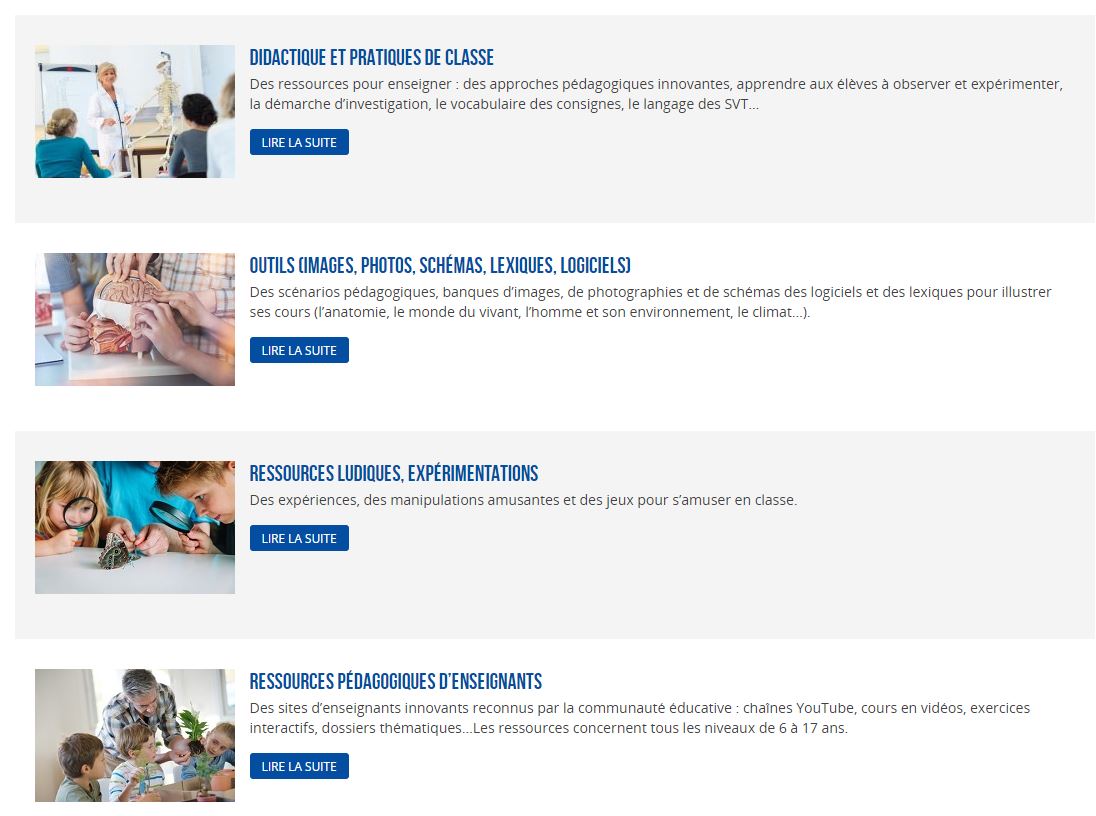 Ressources : enseigner les sciences naturelles en français | Le fil  plurilingue