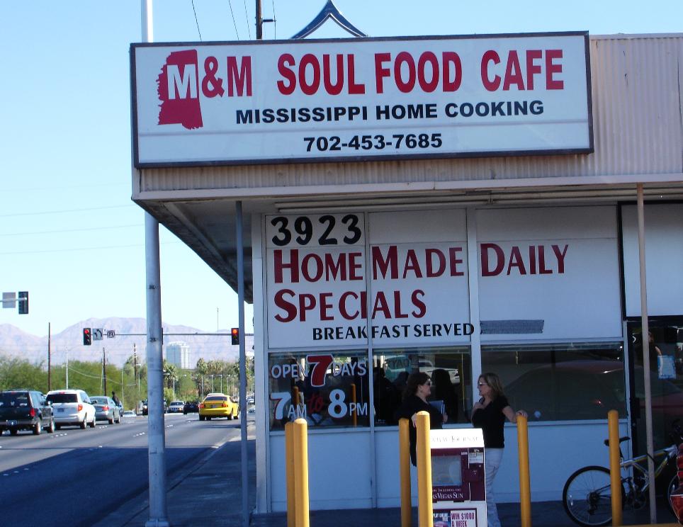 M & M Soul Food Cafe, Las Vegas NV Left at the Fork