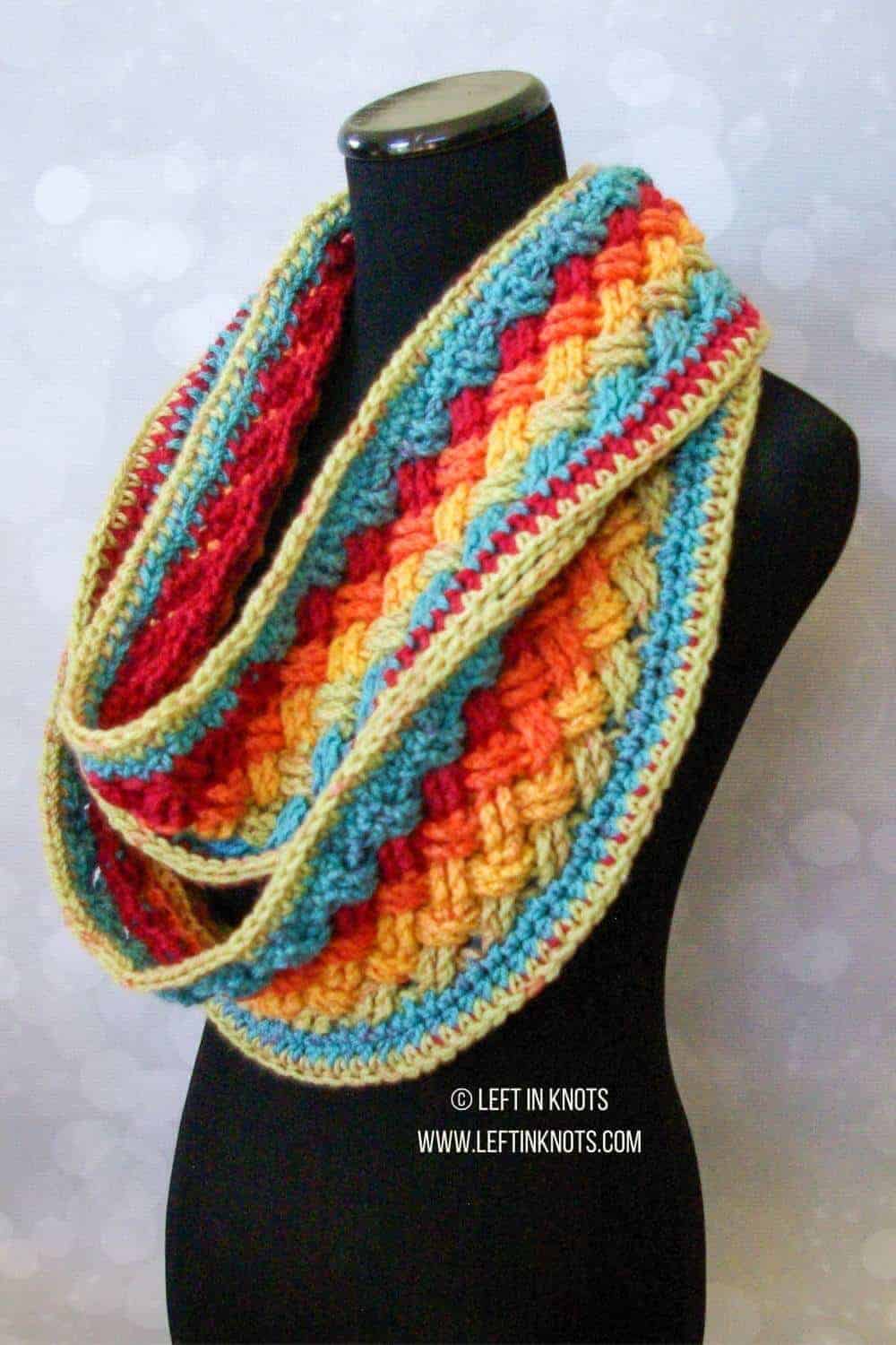 Most crochet patterns include some variation of the instruction weave in your ends, weave in yo. Celtic Weave Infinity Scarf Free Crochet Pattern Left In Knots