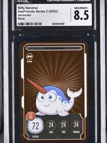 VeeFriends - Nifty Narwhal - Rare 158/500 - Graded 8.5