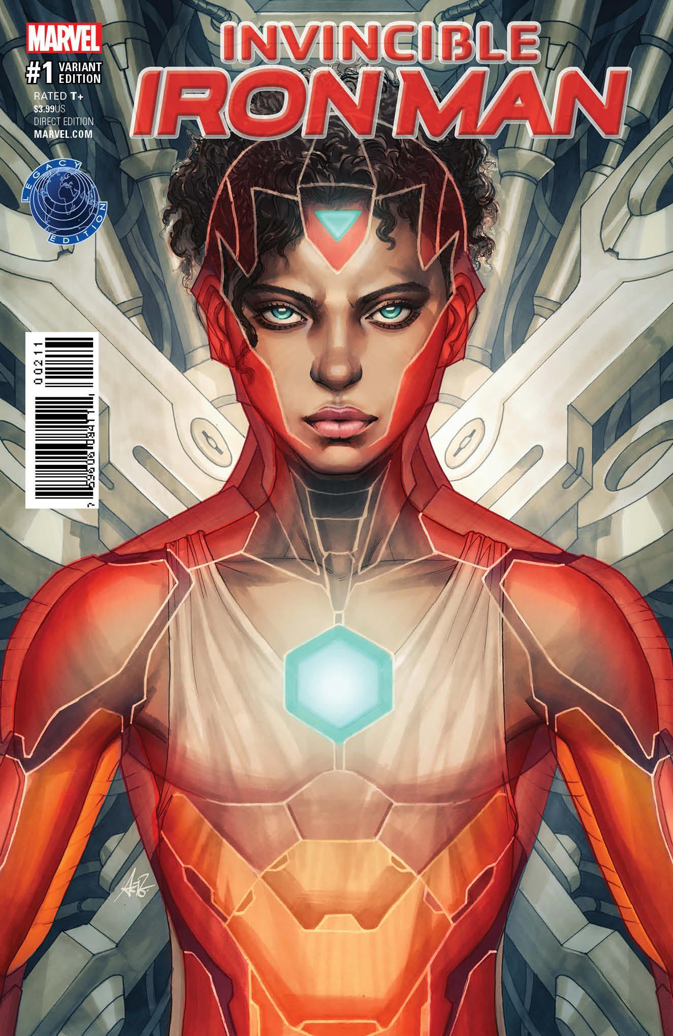 Invincible Iron Man #1 Marvel Now Legacy Edition Color Artgerm