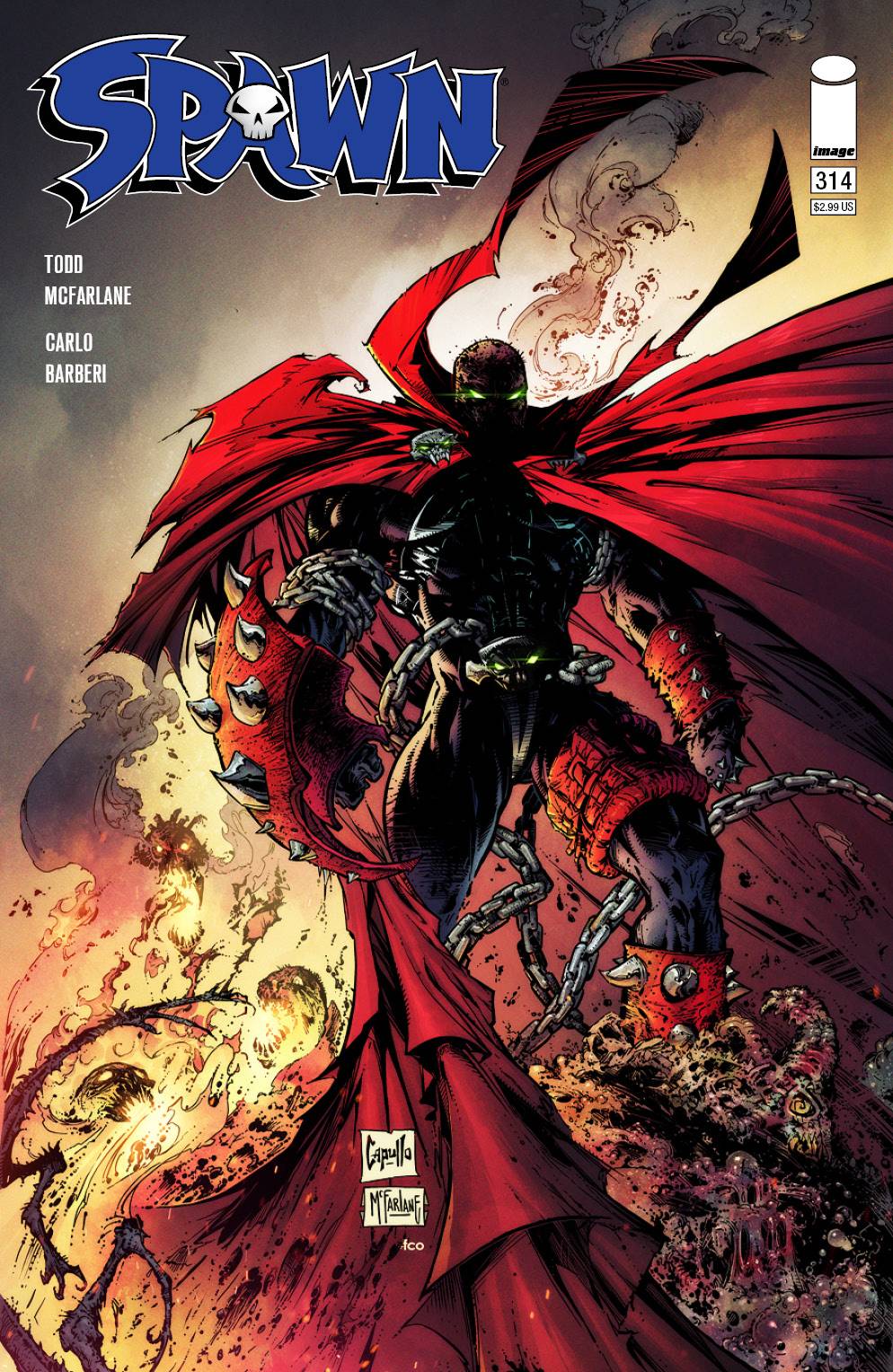 Spawn #314 Todd McFarlane & Greg Capullo Cover B - Legacy Comics