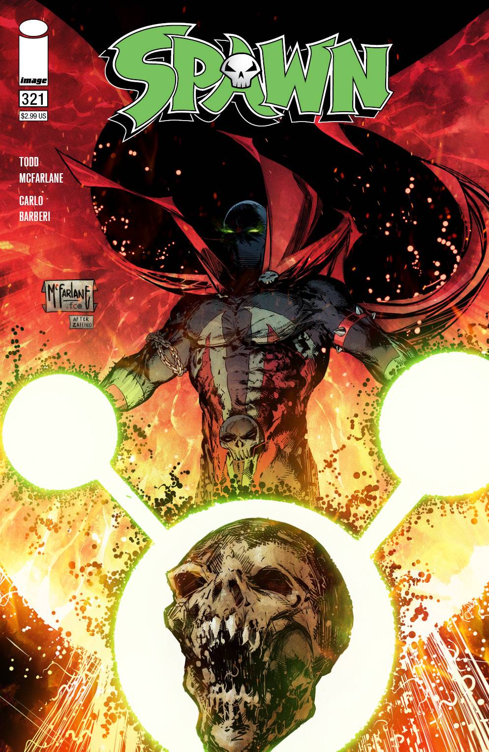 Spawn #321 Todd McFarlane Variant Cover B - Legacy Comics and