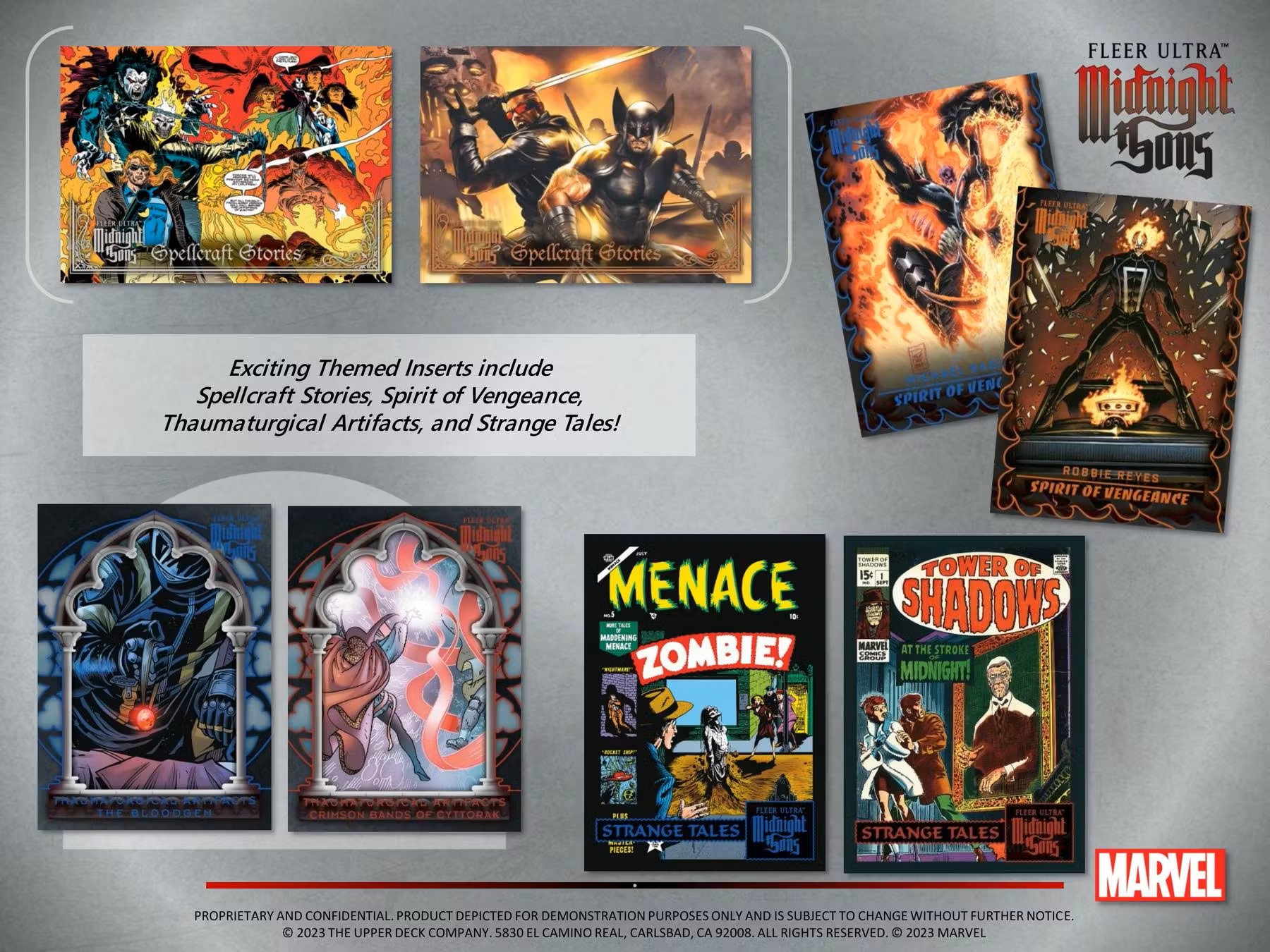 2023 Upper Deck Marvel Fleer Ultra Midnight Sons Trading Cards