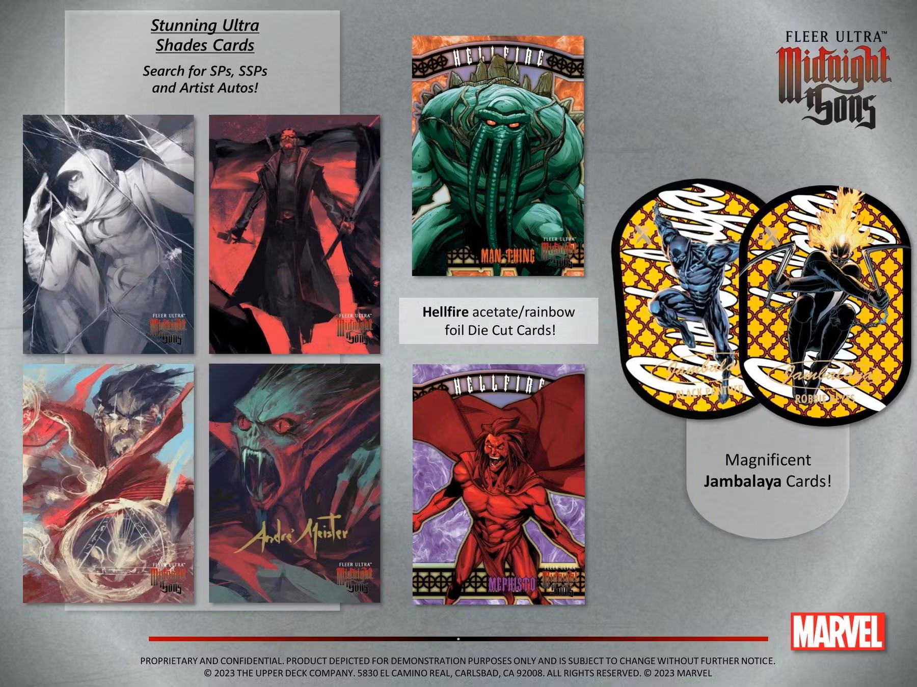 2023 Upper Deck Marvel Fleer Ultra Midnight Sons Trading Cards