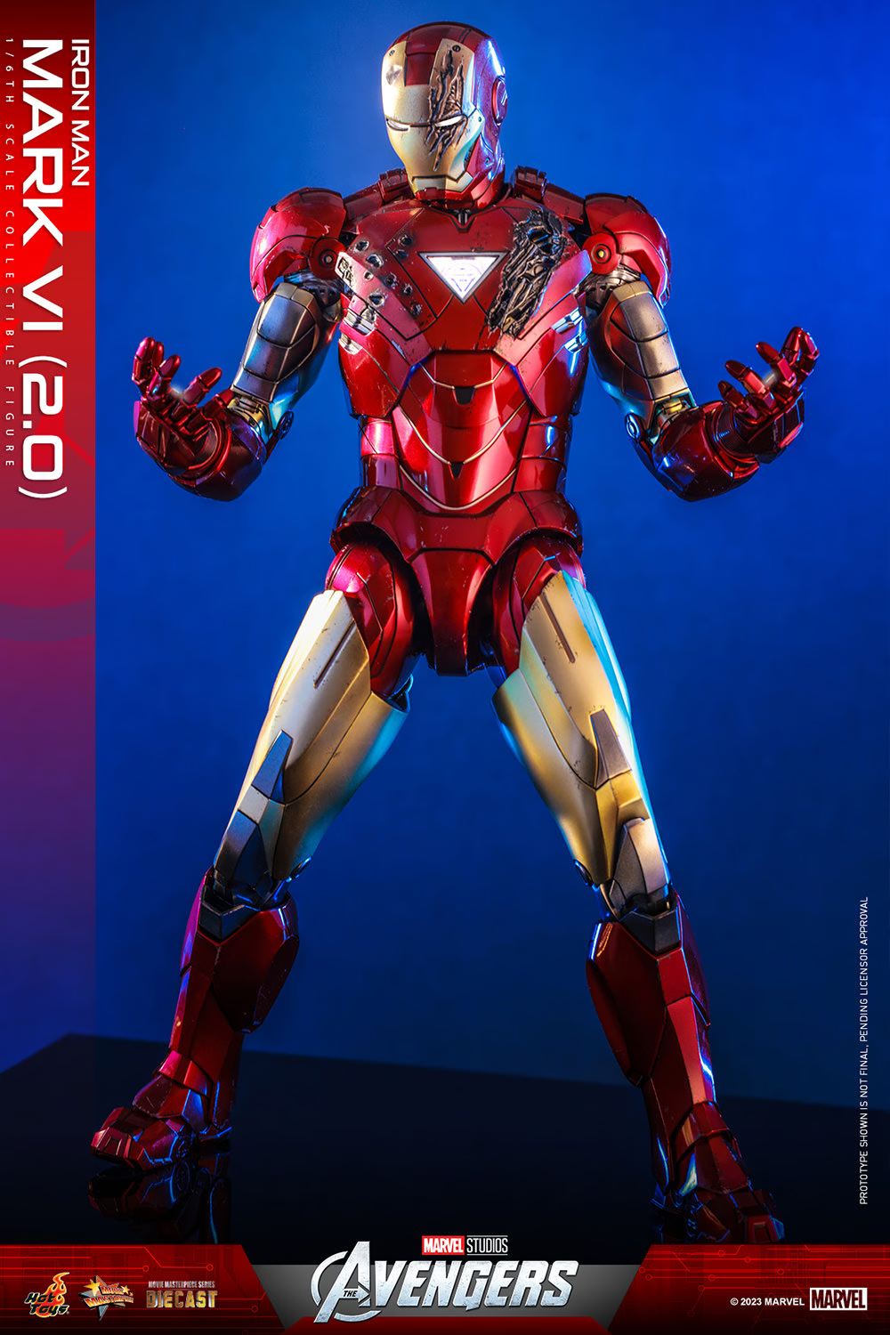 Iron Man Mark VI レジェンダリースケールバスト　未展示新品 Iron Man Mark VI 2.0 The Avengers Diecast MMS Sixth Scale Figure