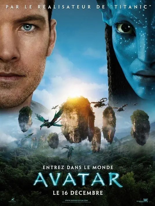 avatar de James cameron - 2009_ poster -fr- jake et neytiri