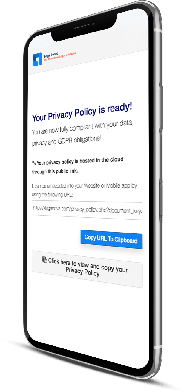 Download your privacy policy and edit it as you wish; Gdpr Privacy Policy Generator For Websites Uk Lege Nova