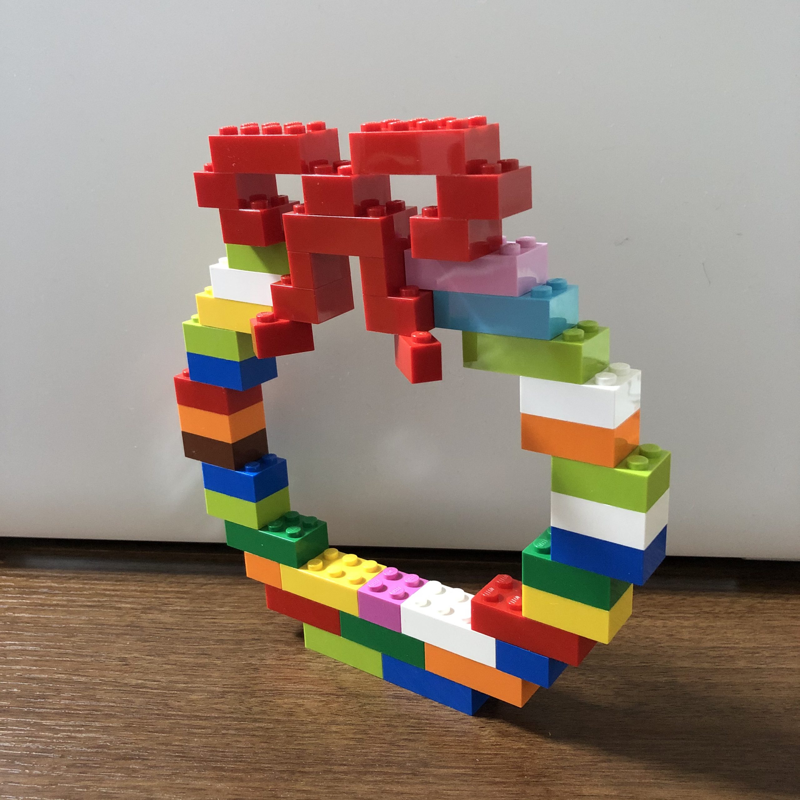 クリスマスリースレゴ作り方(簡単)Christmas wreath LEGOLOGレゴオリジナル作品の作り方