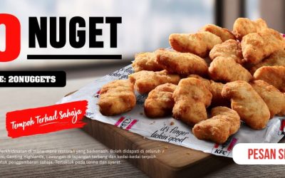 KFC’s latest offer for November! 20 Nuggets for RM15!