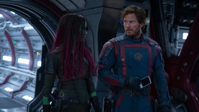 Gamora Explained: Her MCU Timeline, Death, Return and What Happens After Guardians of the Galaxy Vol. 3 2 Gamora Explained: Zoe Saldaña, Chris Pratt