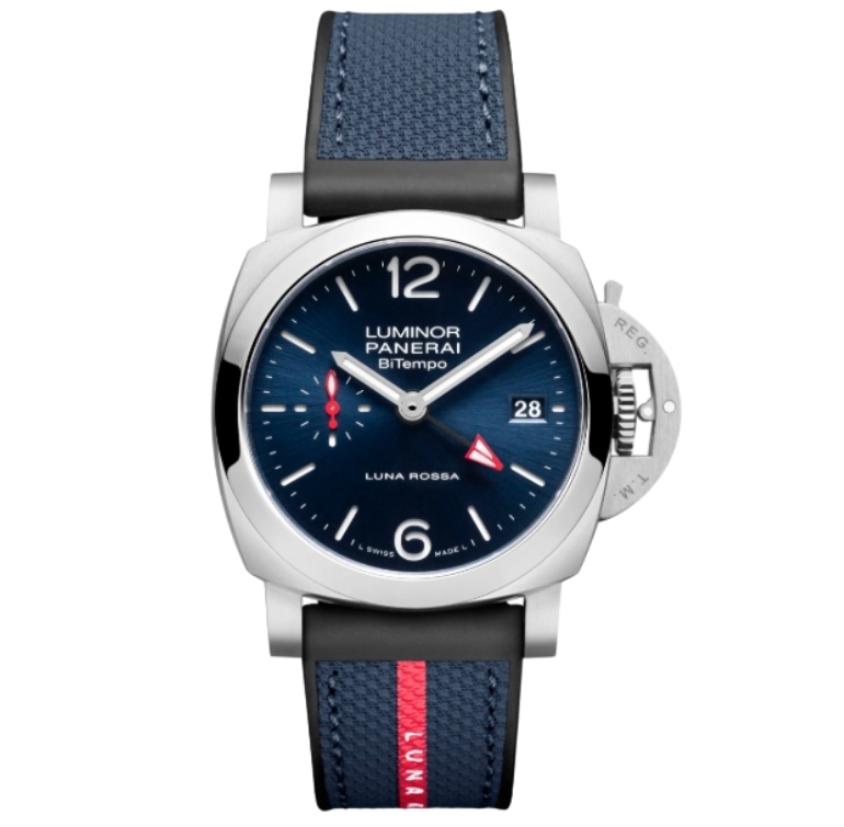 파네라이 루미노르 Luna Rossa 40mm PAM01404 Steel Rubber Strap Blue Dial[VS]
