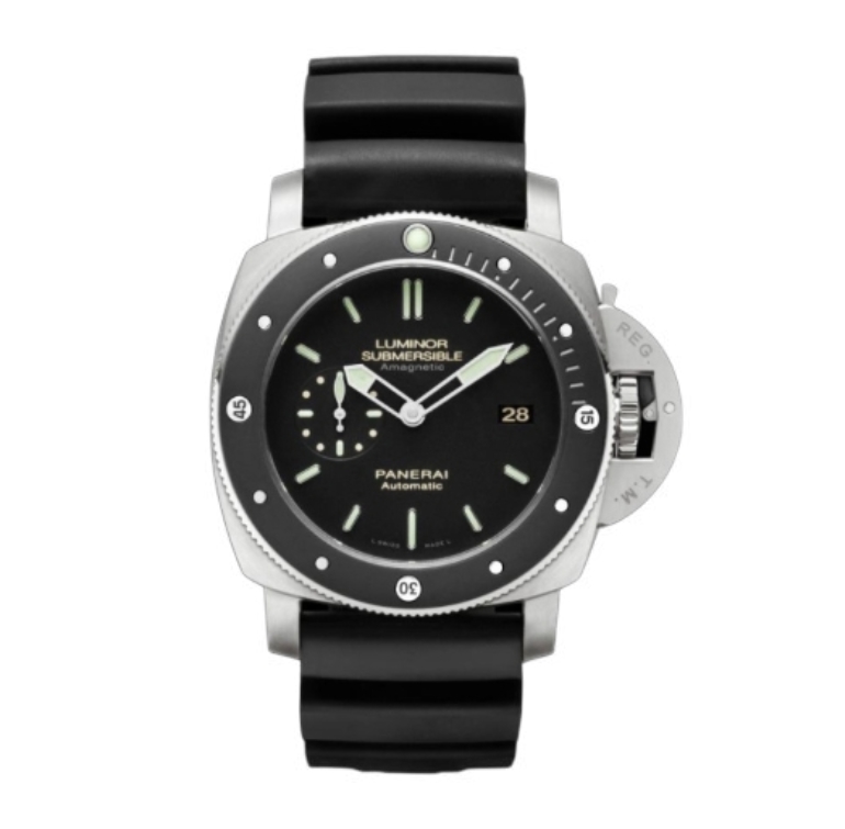 파네라이 루미노르 Submersible 1950 3 Days 47mm PAM00389 Titanium Black Rubber Strap Black Dial[VS]