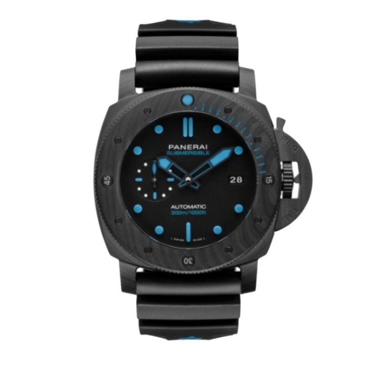 파네라이 섭머저블 47mm PAM01616 Black Carbon Fiber Black Rubber Strap Black Dial[VS]