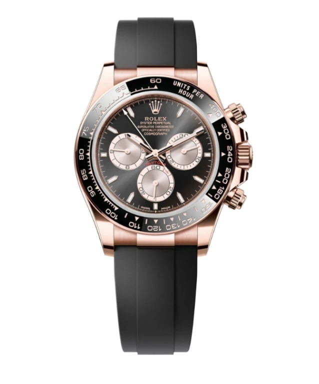 롤렉스 데이토나 40mm 126515LN-0002 Rose Gold Rubber Strap Black Dial[CLEAN]
