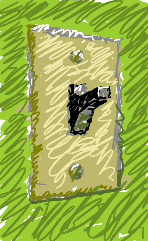 Light switch drawing by John LeMasney via lemasney.com