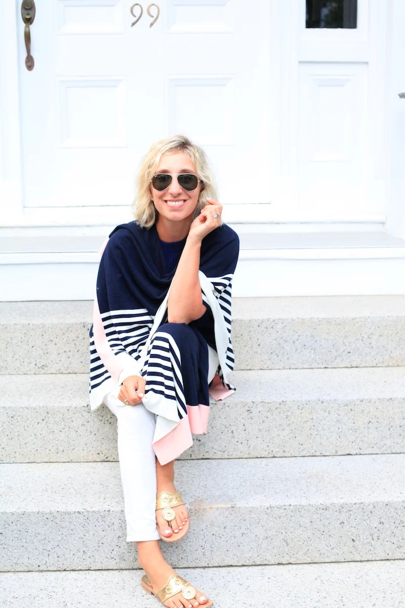 Travel Wrap Lemon Stripes