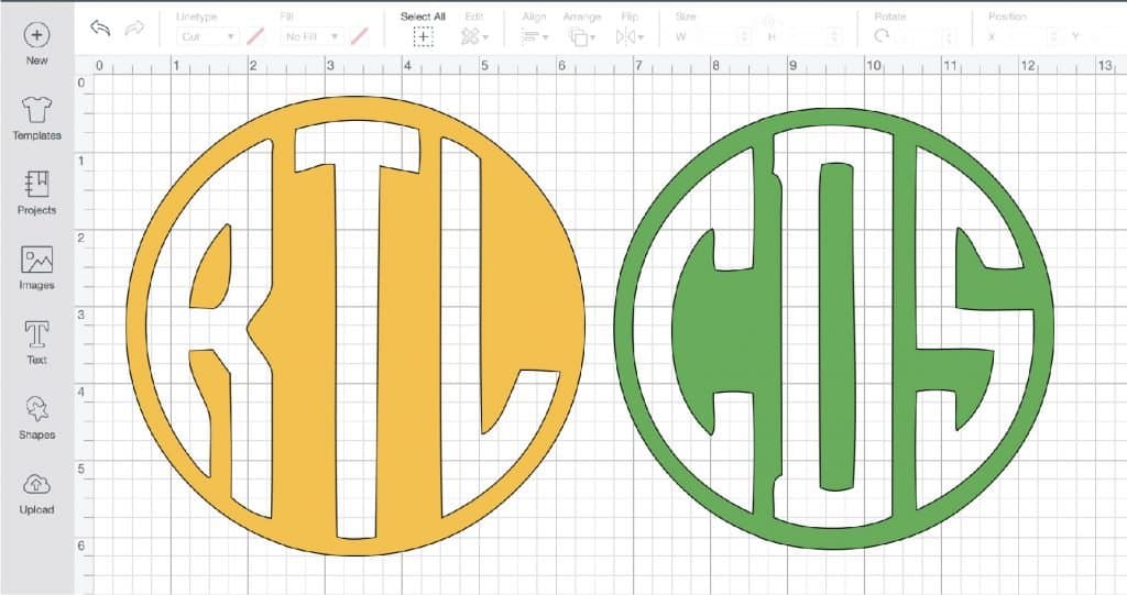 Design your own, or upload images from the cricut image library. Cricut Circle Monogram Design Space Tutorial