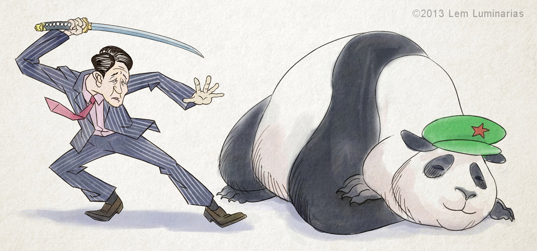 Caricature of Abe Shinzō by Lem Luminarias