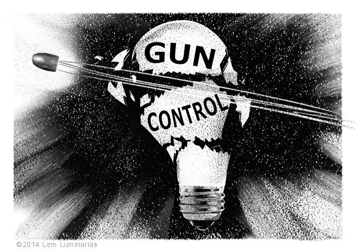 Editorial Art: Gun Control by Lem Luminarias