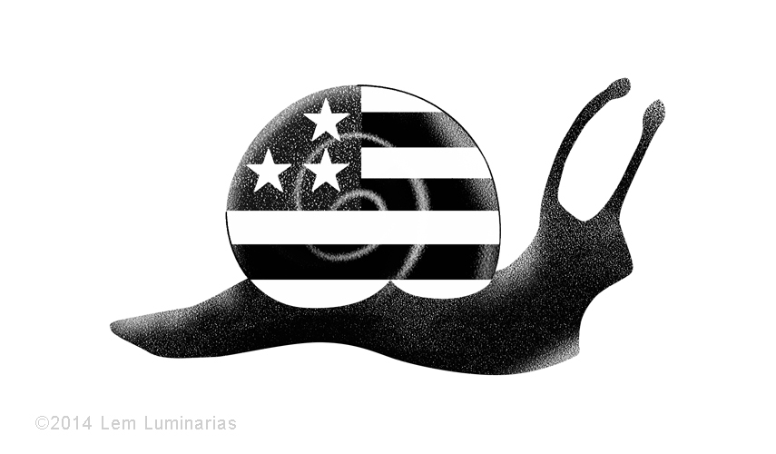 Editorial Art: US Slowdown by Lem Luminarias