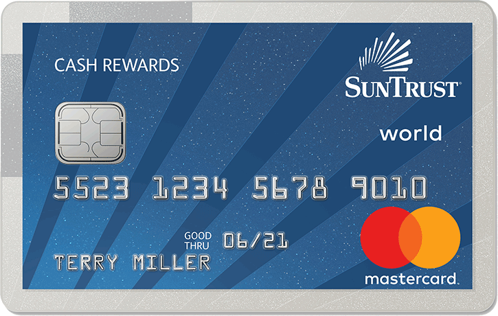 In terms of usage, it's an identical replacement for a regular credit card, which can be very. SunTrust Cash Rewards Mastercard Review | LendEDU