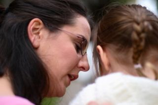 Blog. Mom talking w. daughter. 8.19.2011