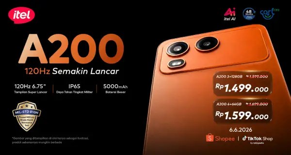 itel A200 Resmi Meluncur