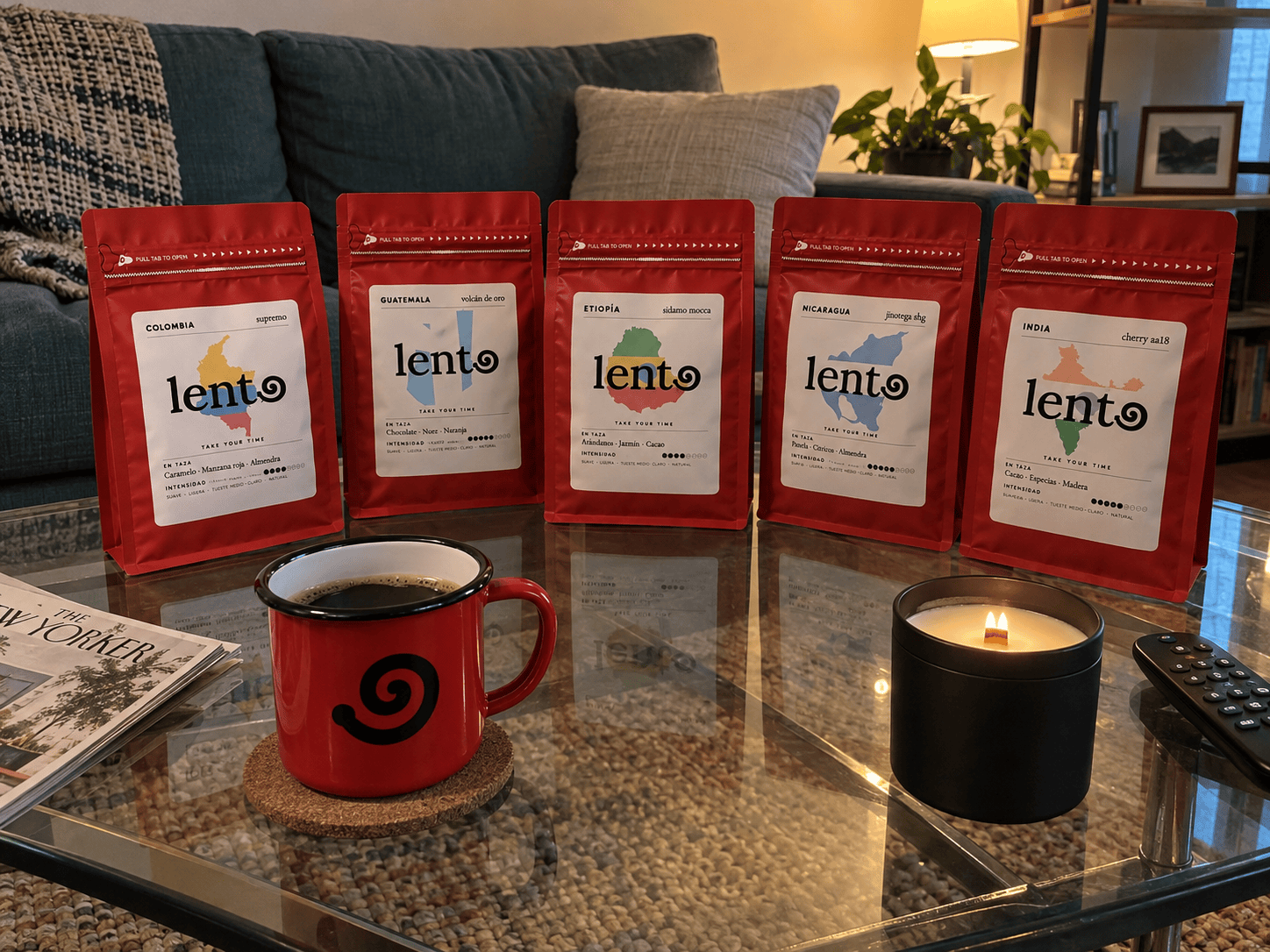 Foto de reseña de cliente · Pack Orígenes + Vela + Taza LENTO