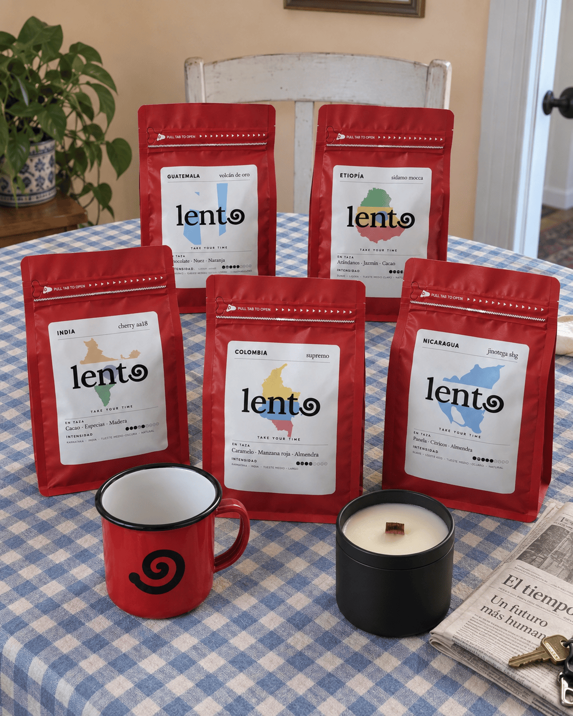 Foto de reseña de cliente · Pack Orígenes + Vela + Taza LENTO