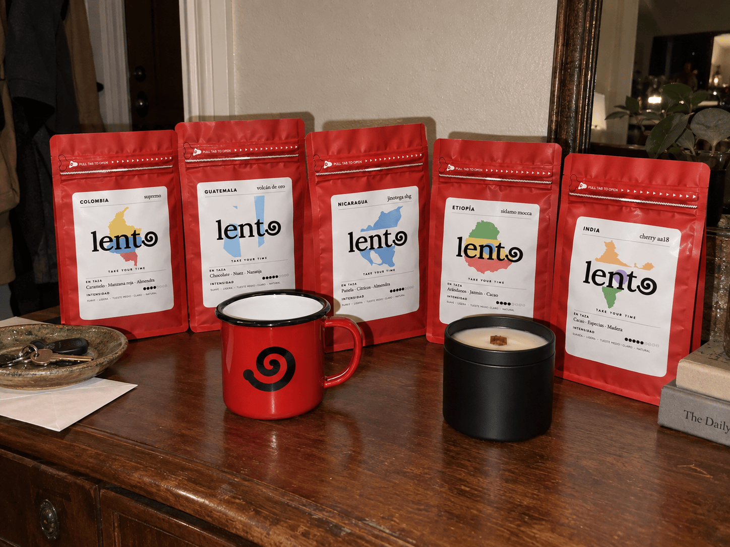 Foto de reseña de cliente · Pack Orígenes + Vela + Taza LENTO
