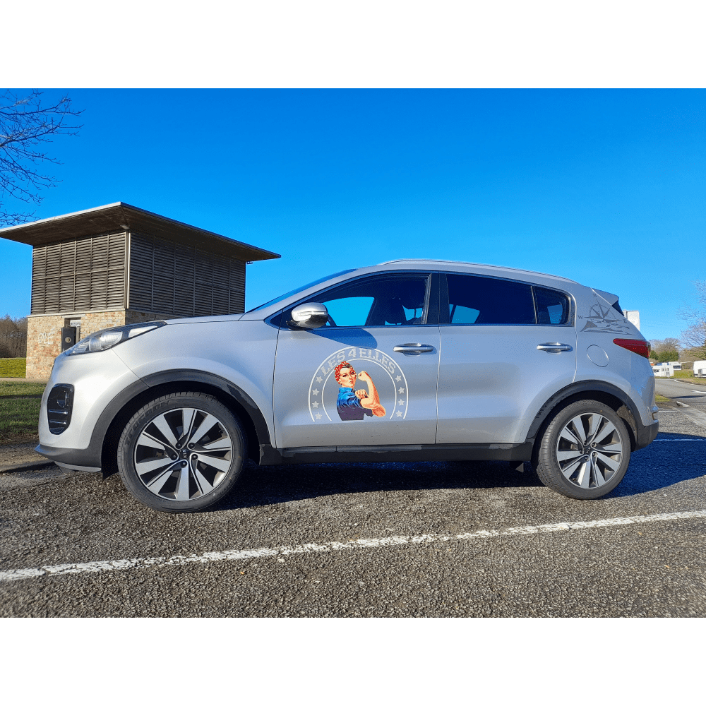 Girl power sticker personnalisé