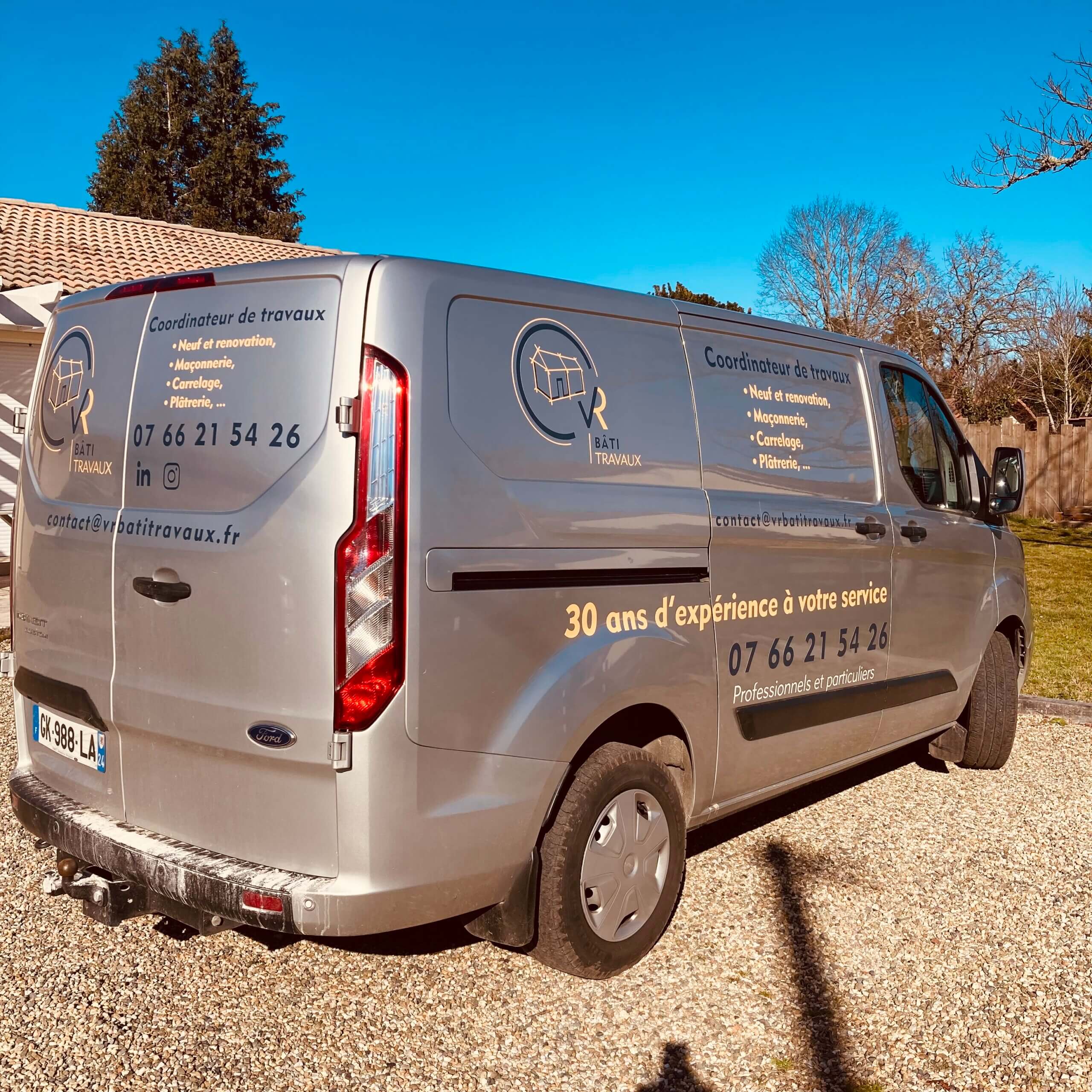 Flocage transit custom pour un artisan