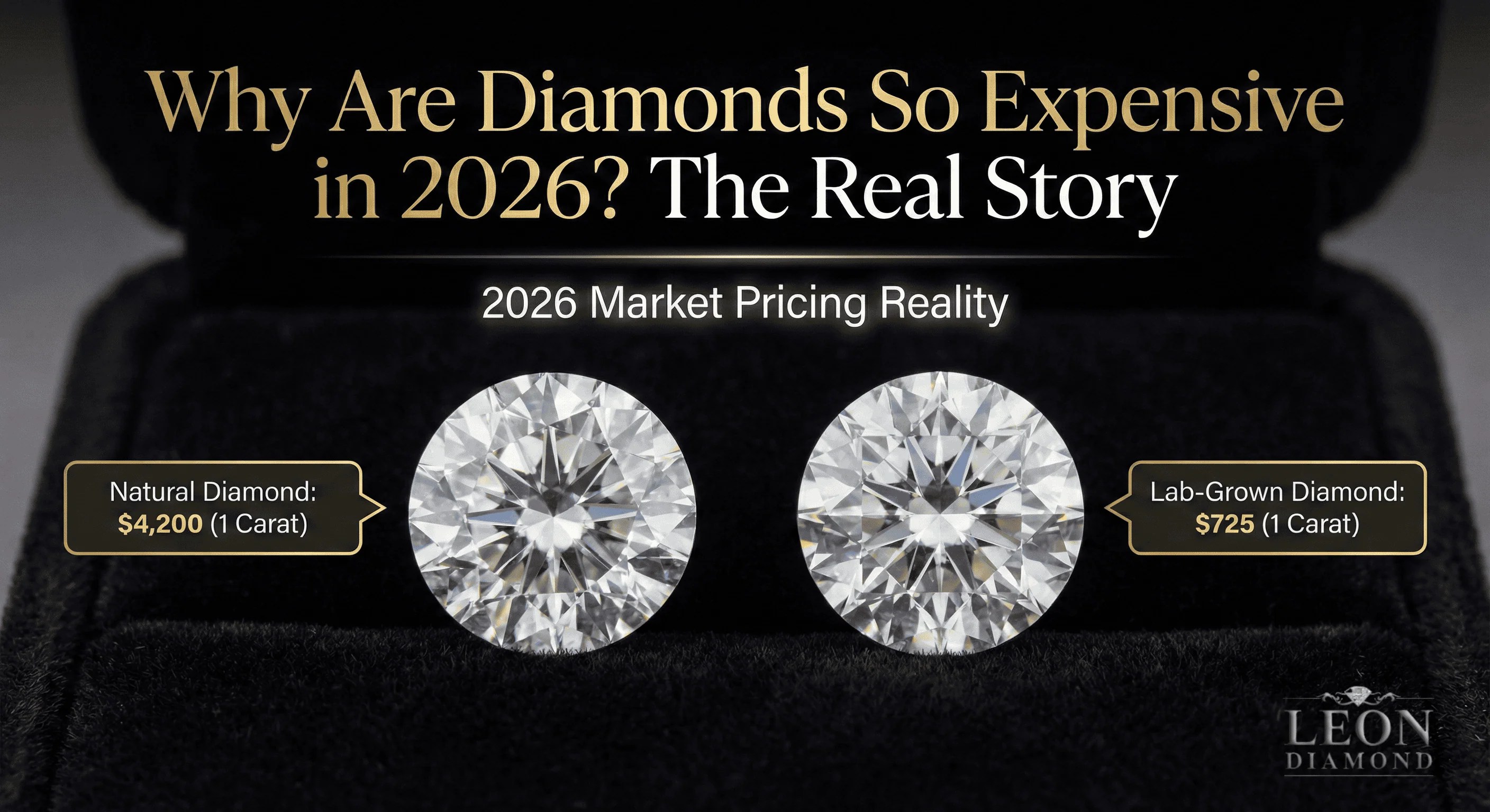Why Are Diamonds So Expensive In 2026 Market Explained Leon Diamond Diamond Price Comparison 