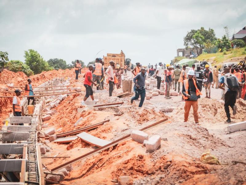 Kinshasa : 73 km de rocades inspectés, avec un échangeur à 3 niveaux à Mitendi pour fluidifier la RN1
